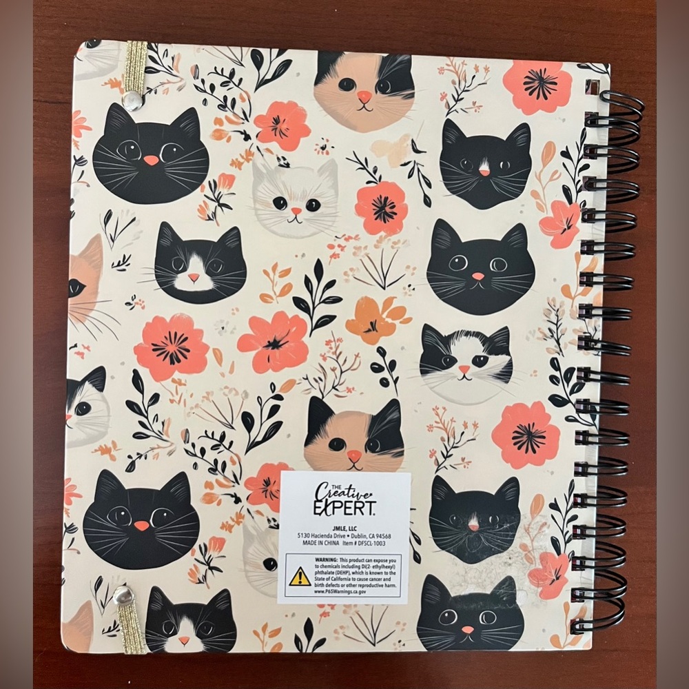 2026 Weekly Planner Spiral Bound in Hardcover Cat Design, 12 Month Planner NWT - Picture 2 of 10